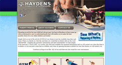 Desktop Screenshot of haydensgym.com